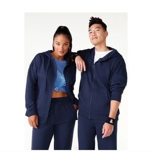 Love & Sports All Gender Plus Zip Front Hoodie